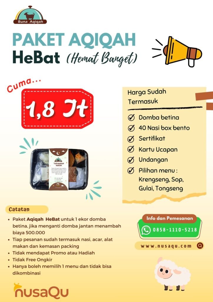 Pricelist Paket Hebat Hemat Banget Buna Aqiqah Terbanyak Bonusnya Free Ongkir Jabodetabek 01